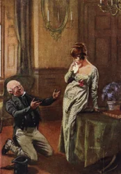 Old Sir Pitt macht Becky Sharp einen Antrag, und ein Teil ihres Geheimnisses wird enthüllt